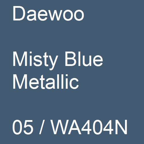 Daewoo, Misty Blue Metallic, 05 / WA404N.